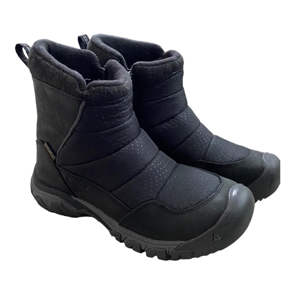 Keen Black Waterproof Snow Winter Womens Hoodoo III Low Zip Boot SIZE 7 - Picture 4 of 12